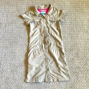 Columbia Omni-Shade Tan Button Down Dress